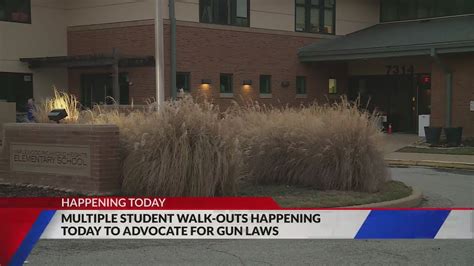 Multiple student walk-outs advocating gun laws happening today